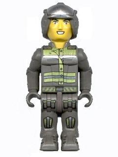 LEGO Minifigure-Res-Q - Open Faced Helmet without Sunglasses-4 Juniors / Jack Stone-JS018-Creative Brick Builders